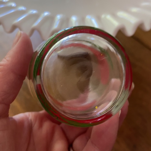 2 Vintage Tomato and green Vine Juice Glasses - Picture 3 of 4